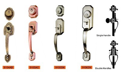 中山域拓五金塑料制品 9112AB豪华门锁 厂家直销品质保障